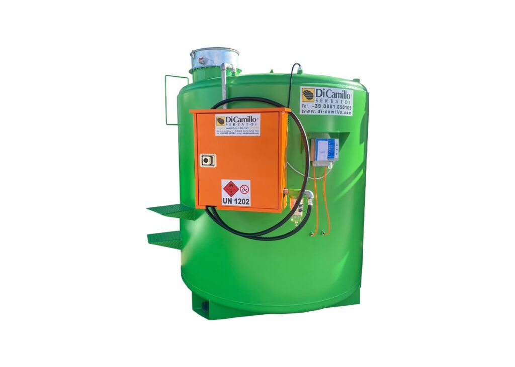serbatoio gasolio omologato doppia camera verticale